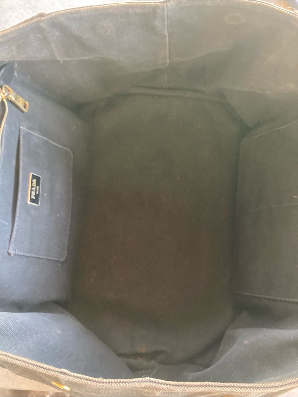 Authentic Prada Black Canvas Tote with Studs - Picture 6 of 9